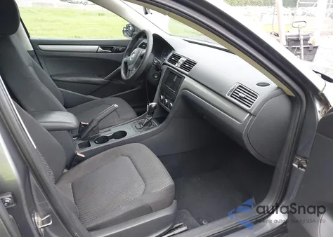 2012 Volkswagen Passat 2.5L S from USA, damaged, VIN 1VWAH7A3XCC107992